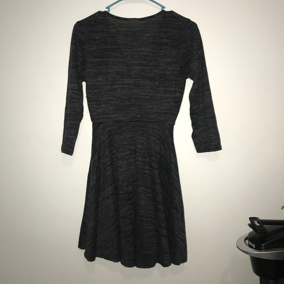 Blackish grey flow mini/midi dress. - Picture 2 of 3
